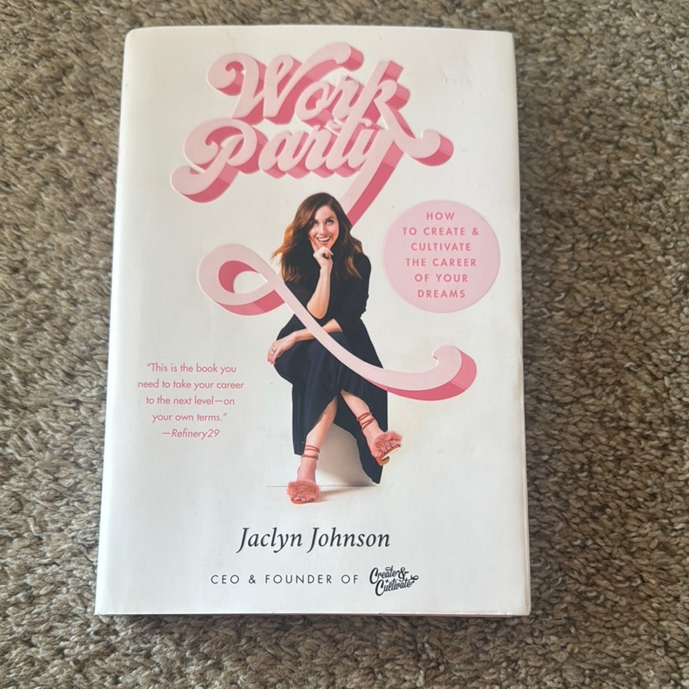 Work Party Book by Jaclyn Johnson - Pink and White